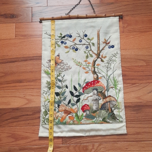 Sold on Depop Vintage cross stitch mushroom wall - Picture 10 of 11